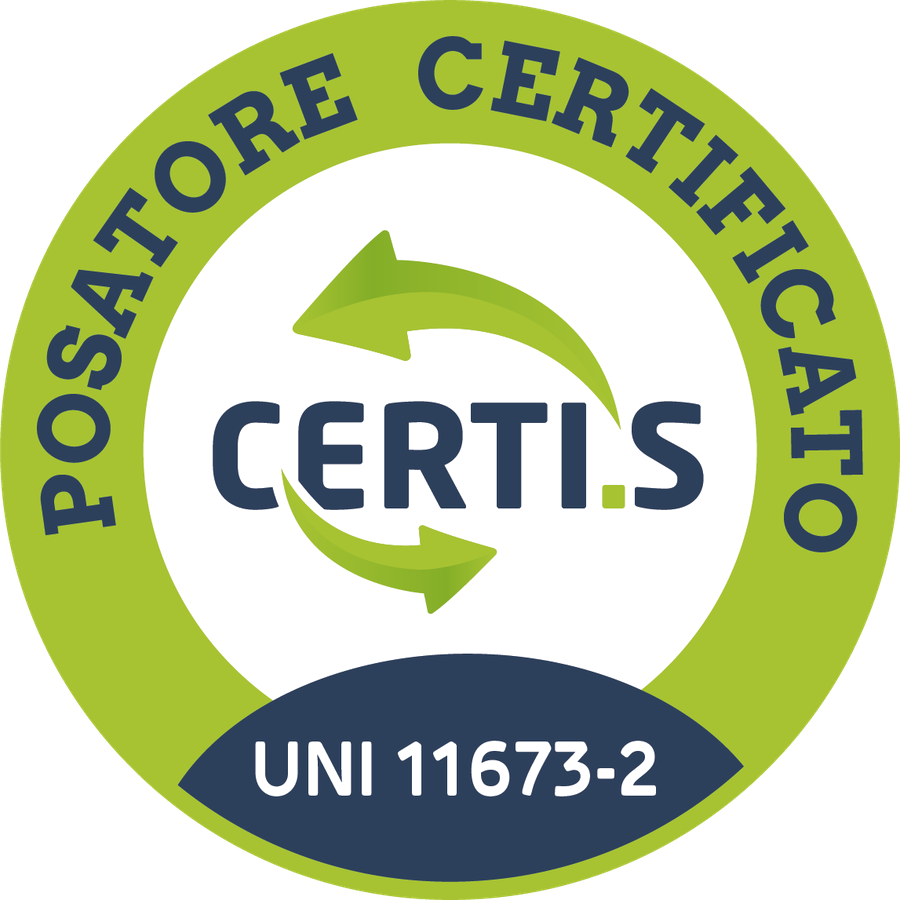 Logo CERTI.S Posatore certificato UNI 11673-2